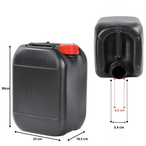 Garrafa bidón plástico 10 litros Negra homologado ADR boca ancha ideal para agua gasolina químicos depósito aire acondicionado camping furgoneta camper (4)