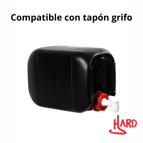 Garrafa bidón plástico 10 litros Negra homologado ADR boca ancha ideal para agua gasolina químicos depósito aire acondicionado camping furgoneta camper (4)