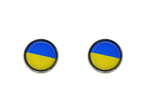 Gemelolandia | Pin de Solapa Bandera Ucrania 16x15mm | Pines Originales Para Regalar | Para las Camisas, la Ropa o para tu Mochila | Pin en Magglas (Pack 2 pines)