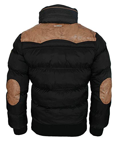 Geographical Norway Cálida chaqueta de invierno acolchada para hombre Negro L