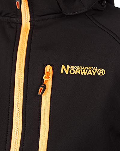 Geographical Norway Chaqueta softshell., Negro-01., L