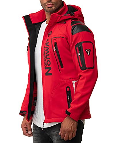 Geographical Norway Techno-bans - Chaqueta para hombre, Rot-01, S