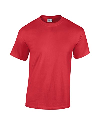 Gildan Heavy Cotton T-Shirt, Rosso, X-Large