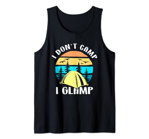 Glamping Squad Tienda de campaña Glamping Glamping I Don't Camp I Glamp Camiseta sin Mangas