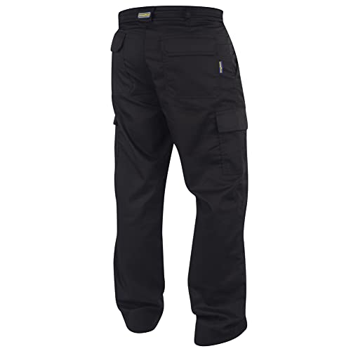 Goodyear Workwear GYPNT001 - Pantalones de trabajo de seguridad con múltiples bolsillos, clásicos, color negro/azul cobalto, talla 34/REG