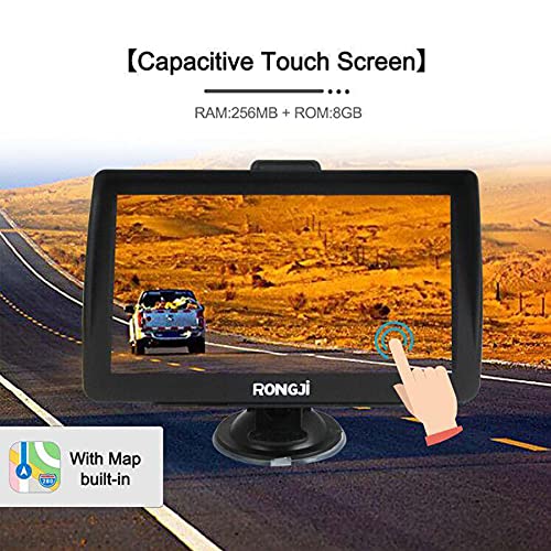 GPS Navigation for Car, Lifetime Maps Update Car Navigator GPS Navigation System Voice Broadcast Navigation North America Map Updata Contains USA Canada Mexico Map