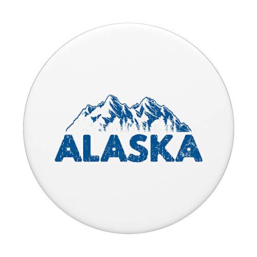 Gráfico de montañas divertidas de Alaska PopSockets PopGrip Intercambiable
