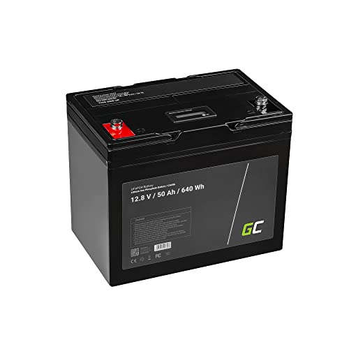 Green Cell® LiFePO4 Batería | 50Ah 12.8V 640Wh | Battery de Litio-Hierro-fosfato para Autocaravana, Bote, Carrito de Golf, Fotovoltaico, Solar, Panel Solar, Vehículos eléctricos, Quad, Hogar, Barco
