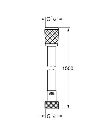 Grohe Relexaflex - flexo de ducha 1500mm BL (Ref. 28151001)
