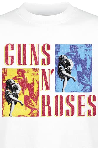 Guns N' Roses Use Your Illusion World Tour Hombre Sudadera Blanco XL