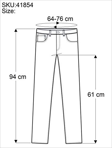 GURU SHOP Falda de pantalón batik para mujer, color marrón, sintética, talla: 38, pantalones largos alternativos gris 40