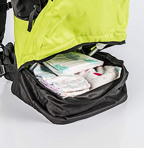 GUTO Deluxe Backpack Mochila portabebé, Adultos Unisex, Verde, l