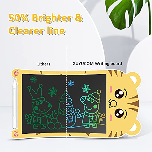 GUYUCOM Tableta de Escritura LCD de 8.5Pulgadas, Pizarra Digital para Niños, Pizarra Magica de Líneas Brillantes y Coloridas para Niños, Excelentes Tablet para Dibujo Niños para Niños y Niñas