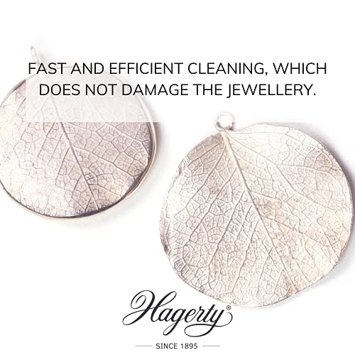 Hagerty Silver Clean Baño de inmersión de joyería para limpiar joyas de plata y plateadas 170 ml I Rápido y eficaz líquido limpia plata con cesta I Renueva el brillo de la joya en sólo 3 minutos
