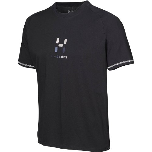 Haglofs Apex Logo del hombre T-Shirt, color negro, tamaño XS