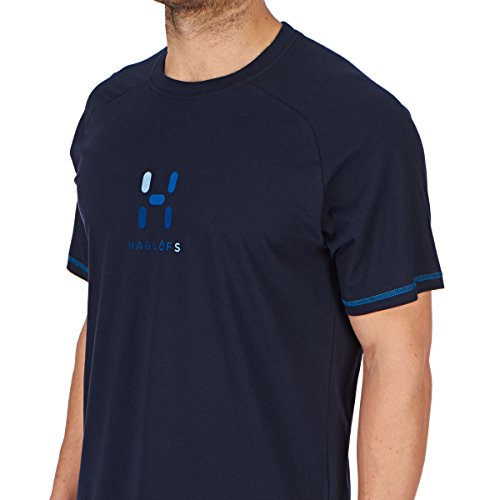 Haglöfs T-Shirt Apex Logo tee Men S15 - Camiseta, Color Azul, Talla s
