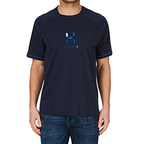 Haglöfs T-Shirt Apex Logo tee Men S15 - Camiseta, Color Azul, Talla s