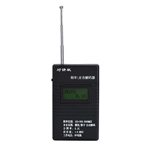 Haowecib Medidor de frecuencia de walkie Talkie, Contador de frecuencia, Compacto y Ligero para Aficionados, usuarios de walkie-Talkie de Uso General, Uso Profesional