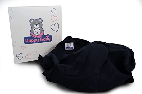 Happy Baby Bandolera portabebés anillas Fast Wrap unisex | Mochila portabebé | Fular portabebé (Azul)