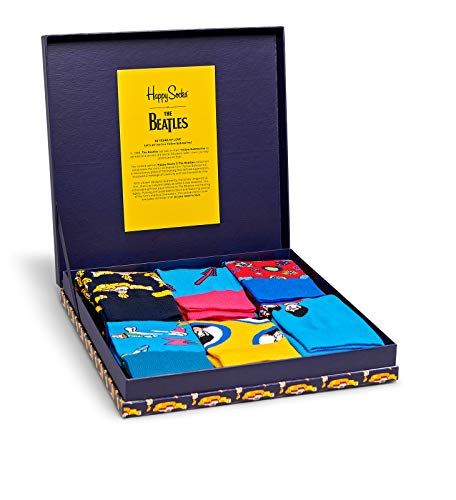 Happy Socks Collector Set Calcetines, The Beatles Gift Box, 36-40 (Pack de 6) Unisex