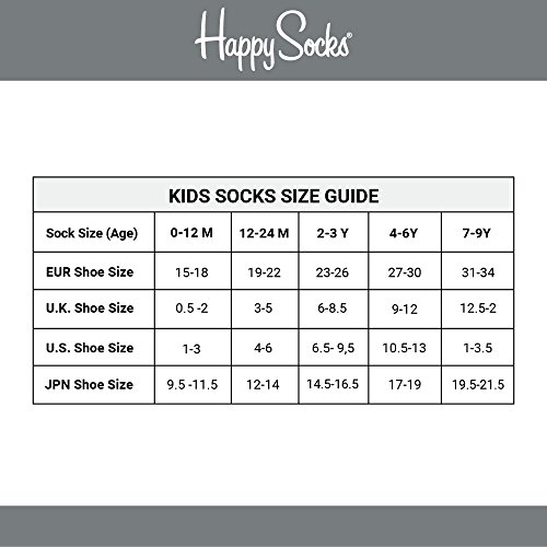 Happy Socks Kinder Socken Calcetines, Banane Marineblau, 12-24M Unisex Baby