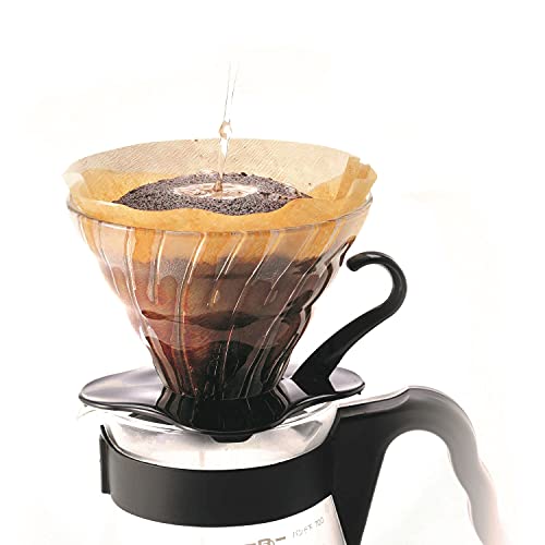 Hario Coffee Dripper V60 Size 01 Black Glass (japan import)