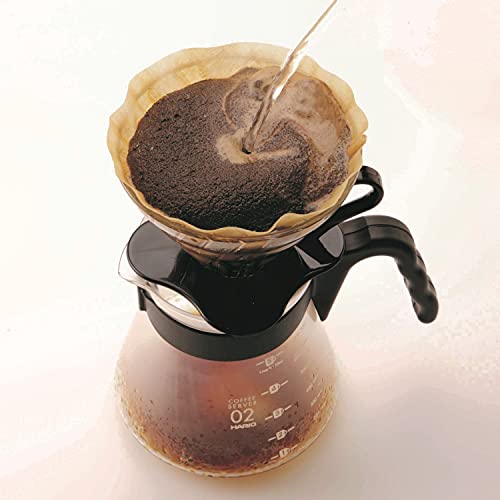 Hario Coffee Dripper V60 Size 01 Black Glass (japan import)