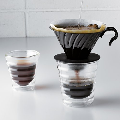 Hario Vintage Metal V60 Coffee Dripper 02 Size Pour Over (Silver)