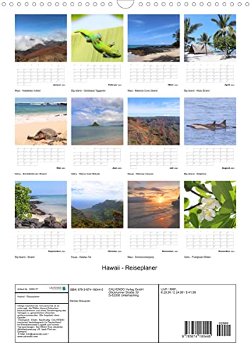 Hawaii - Reiseplaner (Wandkalender 2023 DIN A3 hoch)