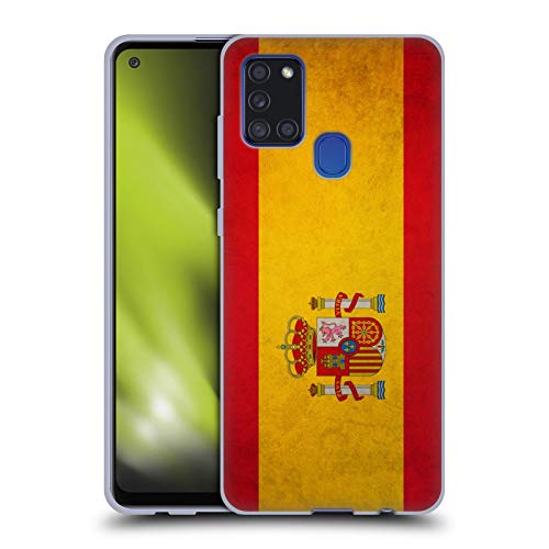 Head Case Designs Español De España Banderas Vintage Carcasa de Gel de Silicona Compatible con Samsung Galaxy A21s (2020)