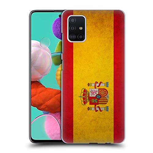 Head Case Designs Español De España Banderas Vintage Carcasa rígida Compatible con Samsung Galaxy A51 (2019)