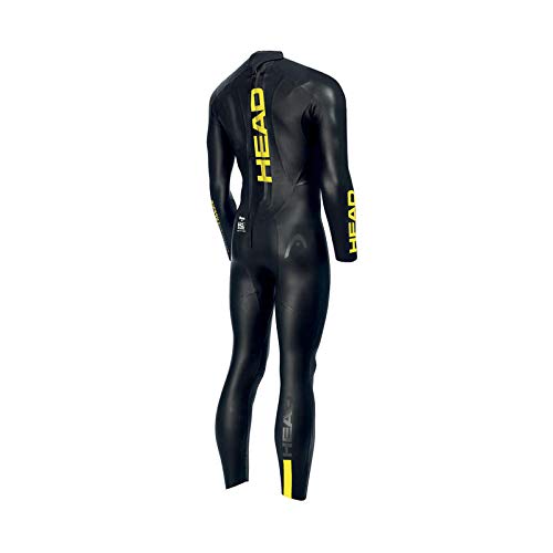 Head Openwater Free Wetsuit 3.2 Man Traje Neopreno, Hombre, Black-Yellow, 38