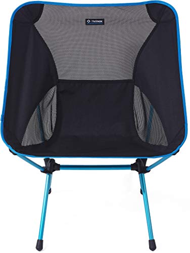 Helinox Chair One XL - Silla de camping plegable, aluminio, ligera, estable, plegable, incluye bolsa de transporte, color negro, talla única