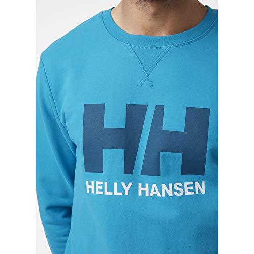 Helly Hansen Sudadera Modelo HH Logo Crew Sweat, 649 Caribbean Sea, XL