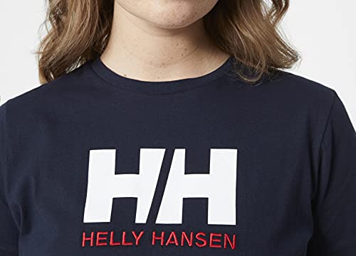 Helly Hansen W HH Logo - Camiseta para Mujer, Color Armada, Talla L