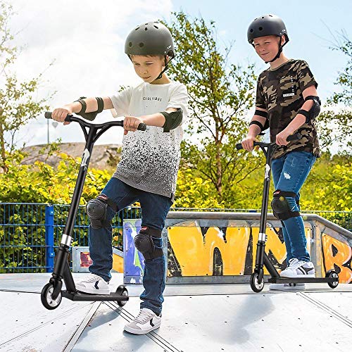 Hikole Patinete Freestyle para Niños y Adultos – Patinete Pro Resistente a Las Acrobacias y Saltos, 100 kg de Carga, 80 cm de Altura