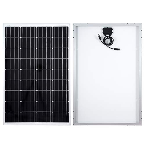 HISUNAGE Kit de panel solar para batería de 12 V 120 W monocristalino – resistente al agua, ideal para RV, barco, sistema de fotovoltaico fuera de la red en autocaravana