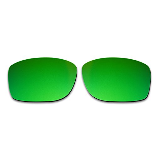 HKUCO Mens Replacement Lenses For Oakley Jupiter Squared Sunglasses Emerald Green Polarized