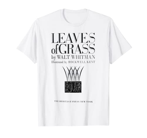 Hojas de hierba Walt Whitman Título Página Camiseta