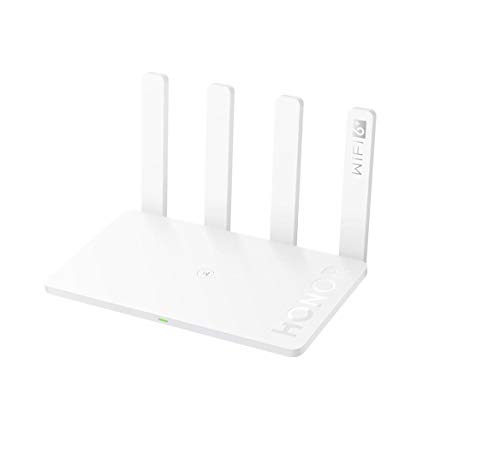 HONOR Router 3 WiFi 6 Plus 3000Mbps Router inalámbrico Dual Core 1.2GHz Processor Smart Home Internet Router Versión Global, Blanco