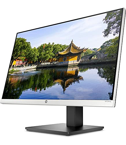 HP 24mq – Monitor Ultrafino de 24” Quad HD (2560 x 1440, 60Hz, 5ms, IPS LED, 16:9, HDMI, VGA, Antirreflejo, Low Blue Light, Altura e Inclinación Ajustables) Plata