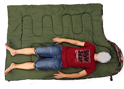 HuiHang Saco de Dormir sobre Exterior Tipo Saco de Dormir Saco Rectangular Resistente a la Intemperie Impermeable cálido Impermeable Cremallera Invierno al Aire Libre