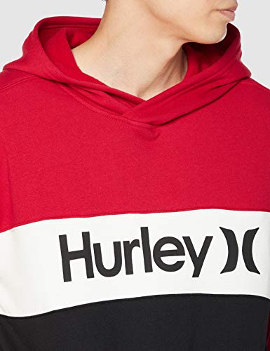 Hurley M Blocked Pullover Fleece, Gym Red, s (CW6333)