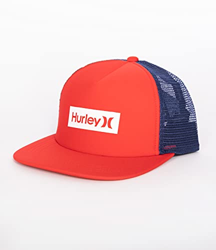 Hurley M OAO Square Trucker Hat, Chile Rojo, Talla única