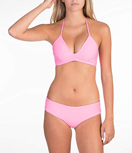 Hurley W Hipster Surf Bottom Partes de Abajo Bikini, Mujer, Pink Glow, M