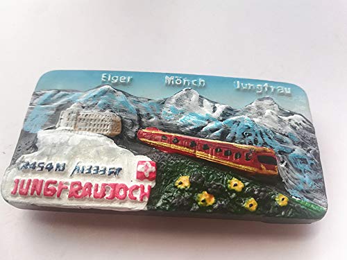 Imán para nevera de Eiger Monch Jungfrau Suiza, Eiger Monch Jungfrau Suiza nevera souvenir Imán para el hogar y la cocina Decoración magnética pegatina turística regalo