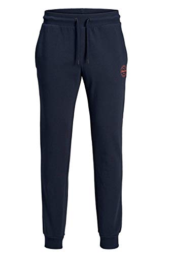 Jack & Jones Jjigordon Jjshark Sweat Pants Viy Noos Pantalones de Deporte, Azul (Navy Blazer Navy Blazer), W (Tamaño del Fabricante: M) para Hombre