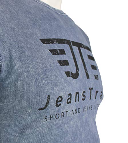 Jeanstrack Básica Snow Camiseta, Unisex Adulto, Azul, S