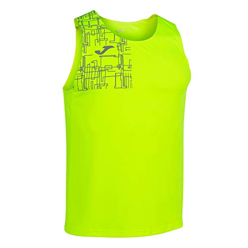 Joma Running Night Camiseta Tirantes Elite VIII Amarillo flúor, L