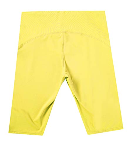 JOPHY & CO. Mallas para mujer por encima de la rodilla cortas elásticas debajo de la ropa (cód. 9822), Amarillo fluorescente., L